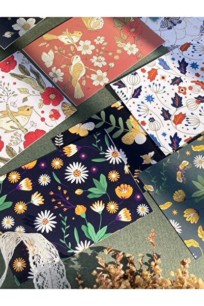 Hume Craft Vintage Scrapbook Kağıdı Seti Bullet Journal Ajanda Için Uygundur