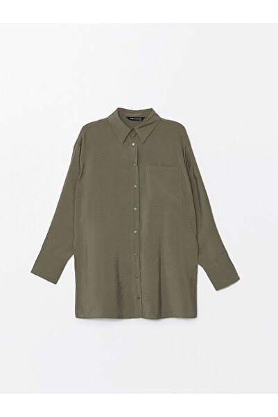 LC Waikiki LCW Düz Oversize Kadın Gömlek Tunik