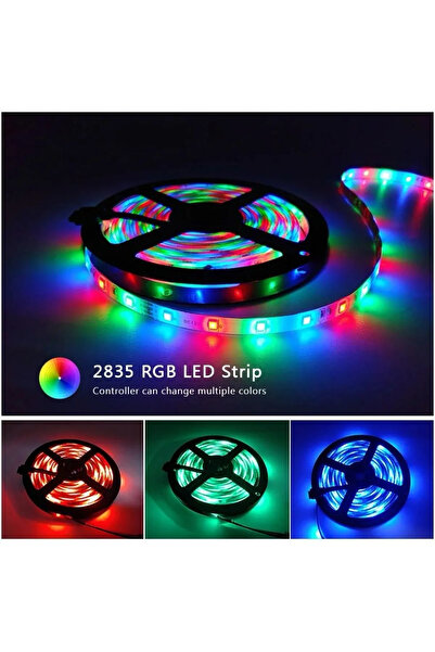 Protonust 5mt Kumandalı Işıldak Rgb Şerit Led Lamba Iç Ve Dış Mekan Silikon Y...