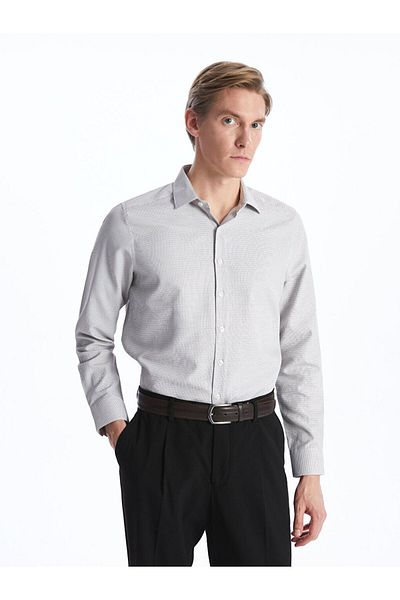 LC Waikiki Cămașă Dobby pentru bărbați, cu mânecă lungă, slim fit