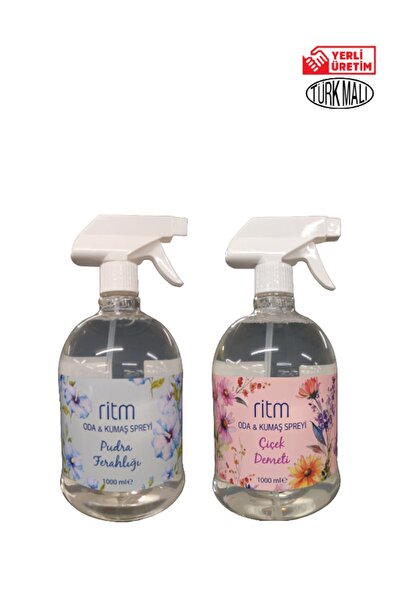 Ritm Oda&Kumaş Spreyi Çicek Demeti 1000ml ve Pudra Ferahlığı 1000ml