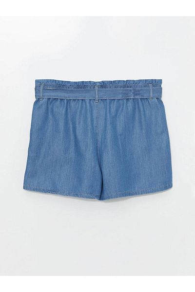 LC Waikiki LCW Jeans Women - Rovné džínové šortky s elastickým pasem