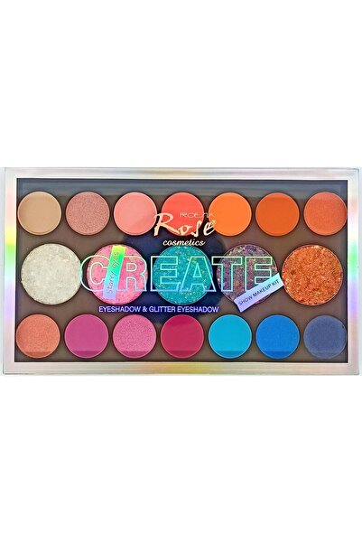 Roesıa Rose Cosmetics Roesıa Rose Create Glitterli Göz Farı 19'lu Makyaj Paleti