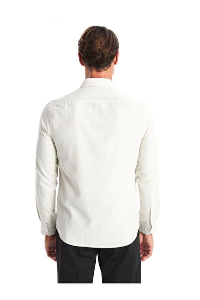 LC Waikiki Kockás mintás Slim Fit Gabardine férfi ing - hosszú ujjú