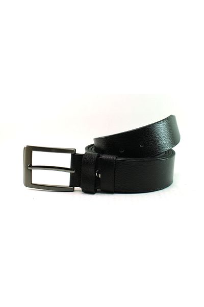 MENTOR REGALO Μαύρη δερμάτινη ζώνη - Plus Size Sport 83014