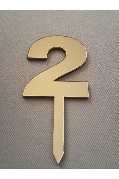 Şirin Lazer Size 2 Mirrored Cake Decoration Plexiglass Material