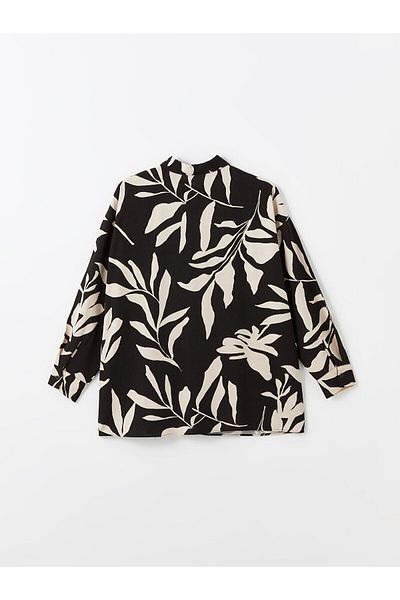 LC Waikiki Cămașă LCW cu mânecă lungă cu imprimeu floral în amestec de in