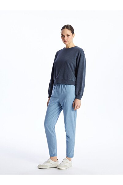 LC Waikiki بنطلون جينز نسائي - مقاس جزرة، خصر مطاطي