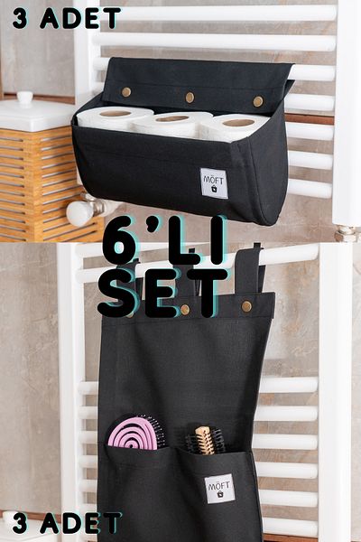 MÖFT 6'lI Organizer - Παροχή Organizer σε Μπάνιο, Κουζίνα και Δωμάτια, Πολλαπλών Χρήσεων