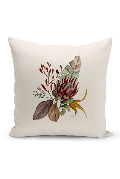 Bertille Home Flower/Vintage Series Double Sided Digital Printed 8-Piece Throw Pillow Case Set (Cushion Cover Set)