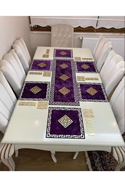 SEHARA Velvet Runner/American Service/19 piese, Set de prezentare pentru 6 pe...