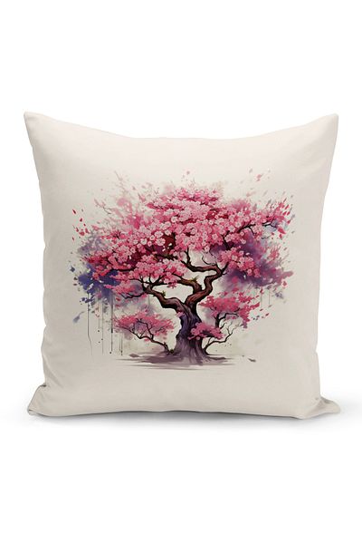 Bertille Home Seria Flower/Vintage, cu imprimare digitală pe două fețe, set de 8 huse de pernă (set de huse de pernă)
