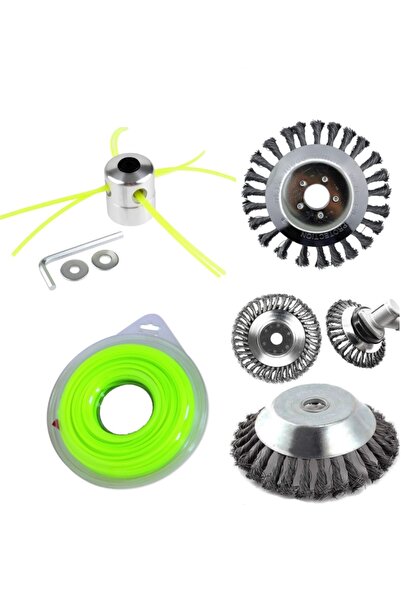 ABLACKS Tüm Benzinli Tırpanlara Uyumlu Örümcek Başlık – Telli Fırça – Misina ...