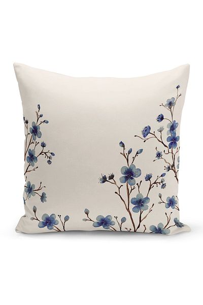 Bertille Home Seria Flower/Vintage, cu imprimare digitală pe două fețe, set de 8 huse de pernă (set de huse de pernă)