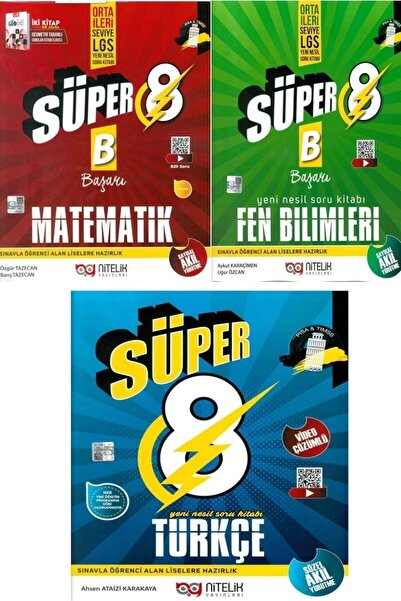 Nitelik Yayınları 8.sınıf 3 Lü Süper Set