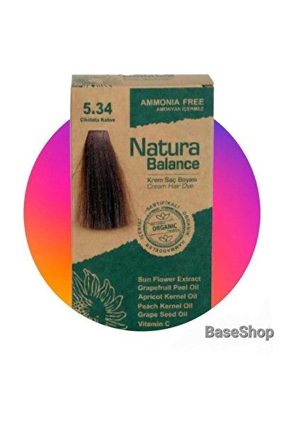 NATURABALANCE Natura Balance Amonyaksız Saç Boyası 5.34 Çikolata Kahve
