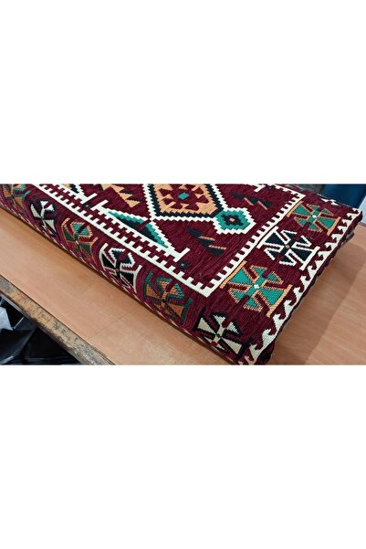 Algelsineve Kamış Dolgulu Şark Köşesi Yastığı 40 X 90cm Bordo