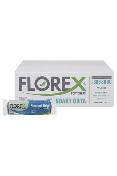 Florex Garbage Bag Medium Size 55*60 20 Liters 50rolls (total 1000pcs)