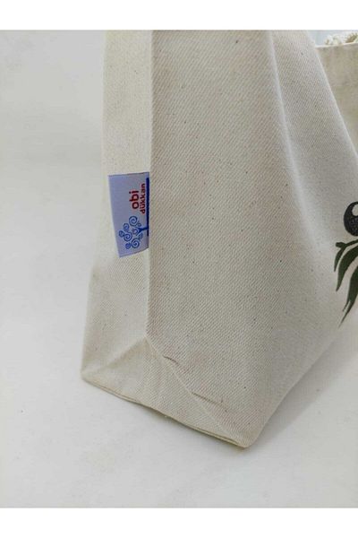 OBİDEV Olive Printed Mesh Bag