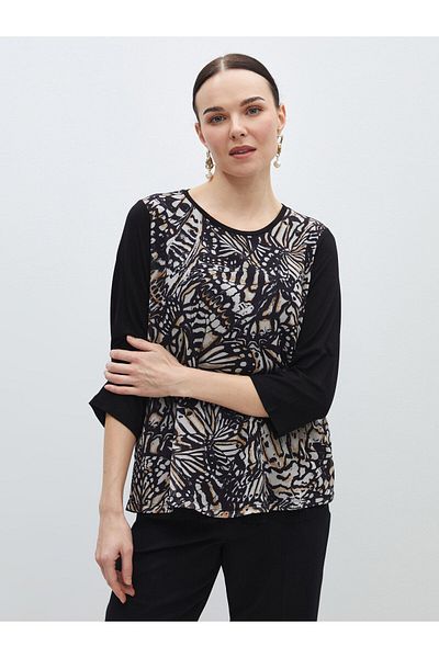 LC Waikiki Patterned Crew Neck Women's T-Shirt