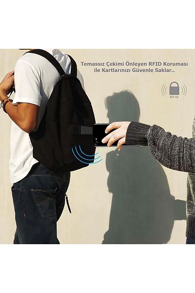 Emek Minimalist Automatic Mechanism Wallet with Money Compartment Card Holder RFID Protected