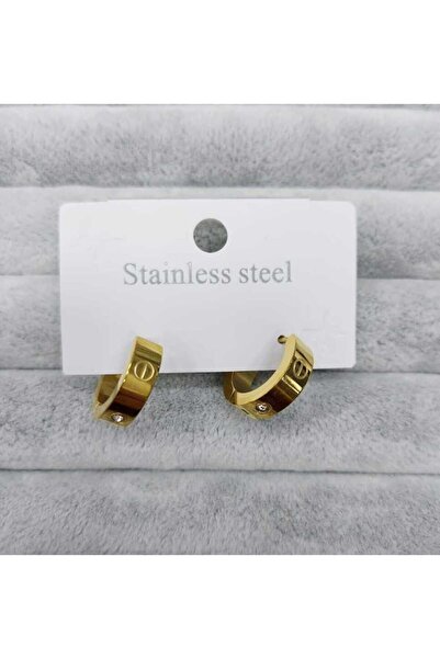 stainless steell ÇELİK CARTİER KÜPE (Küçük Boy)