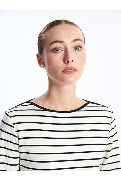 LC Waikiki Striped Crew Neck Women's T-Shirt