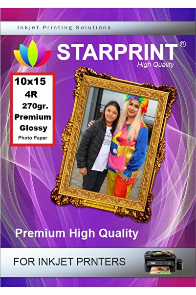 starprint 50 ورقة صور لامعة فاخرة - 10x15 لامعة 270 جرام لكل متر مربع
