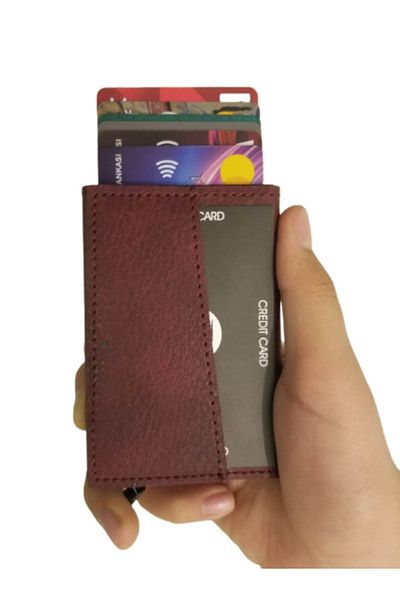 Emek Minimalist Secrid Automatic Mechanism Metal RFID Protected Credit Card Holder