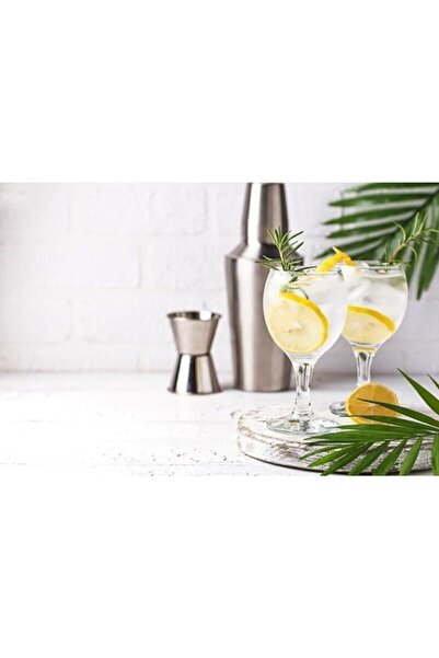 Paşabahçe 44411 6’lı Ayaklı Kırmızı Beyaz Şarap Kadeh Su Bardak