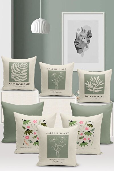 Bertille Home Художня серія Двосторонній набір чохлів для подушок з цифровим ...