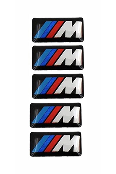 BENİMSER REKLAM BMW ///M Logo Damla Sticker 17x9 mm 5 Adet