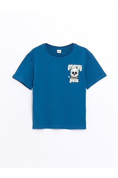 LC Waikiki Tricou pentru băiat LCW Kids Crew Neck Tok Fabric