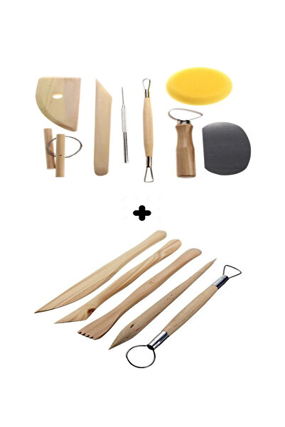 TİFOYS Seramik Başlangıç Seti 13 Parça Modelaj Modelleme Heykel Çömlek Sanats...