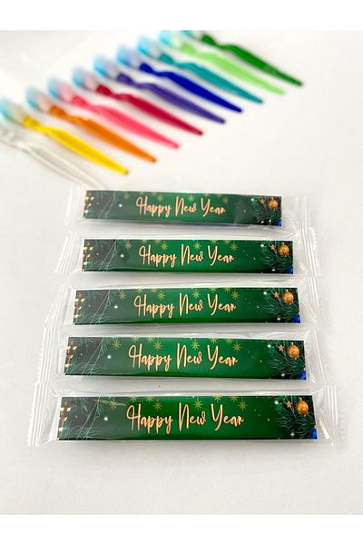 EASYBRUSH New Year Printed Special Toothbrush 45 Pieces