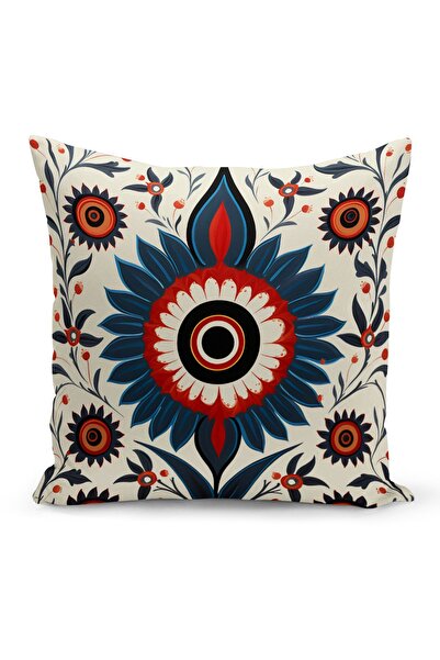 Bertille Home 8-Piece Evil Eye Series Digital Printed Throw Pillow Cover Set - Double Sided Evil Eye Pillow Cover Set
