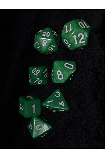 DiceLand Dnd Frp Simli Açık Yeşil Zar Seti