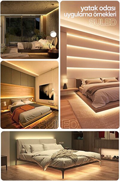 SULED Şerit Led 5 Metre Gün Işığı 3 Çipli Pro Ambiyans Aydınlatma Mutfak Salon Yatak Odası Led Işık