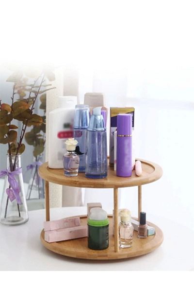 MİEN Mien Bamboo 2-Layer Rotating Serving Rack MIEN-426
