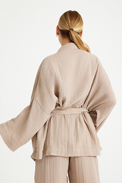 Miespiga Belted Waist - 100% Cotton Mini Women's Kimono Kaftan