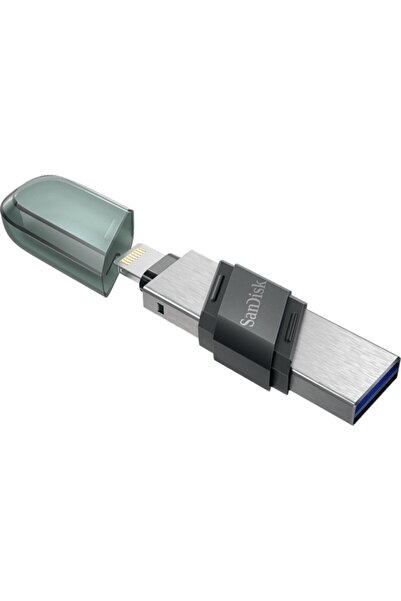 SanDisk Ixpand Flash Drive 64 Gb Type A + Lightning Taşınabilir Usb Bellek Gri