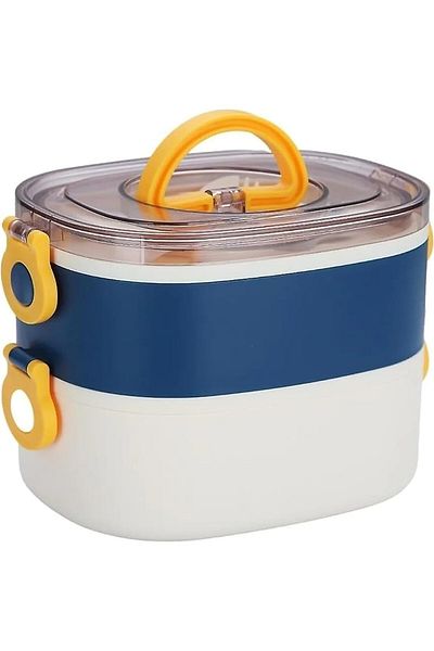 Vagon Stainless Steel Lunch Box - Lunch Box Bl50251-2 (mixed Color 1 Piece)