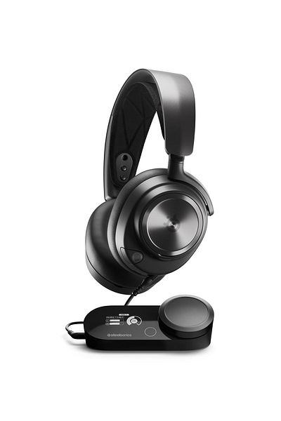 SteelSeries سماعة ألعاب Arctis Nova Pro متعددة المنصات - محركات صوت هاي فاي - Gamedac Gen2 - الكمبيوتر الشخصي، Ps5، Ps4