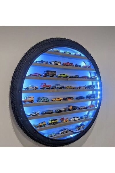 life hobi Siyah Işıklı Araba Duvar Rafı