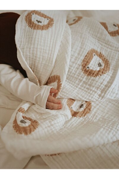 İpeksi Organic 4 Layer Lion Muslin Blanket 90x120cm