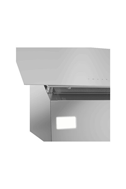 Grundig GDSP 2474 BW 60cm Yatay Cam Davlumbaz Beyaz