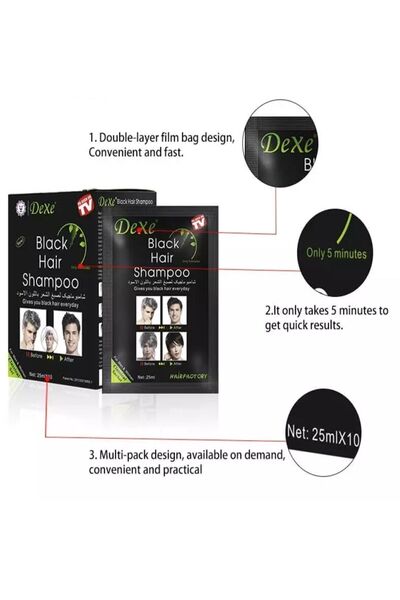 Nano Absolute Dexe Siyahlaştırıcı Şampuan 25ml X 10 Adet