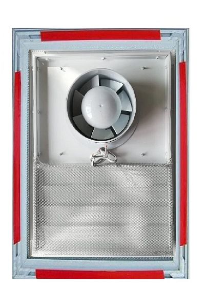ERFUR 35X45 Aluminum Movable Surface Bathroom WC Grille With ASPIRATOR - FAN