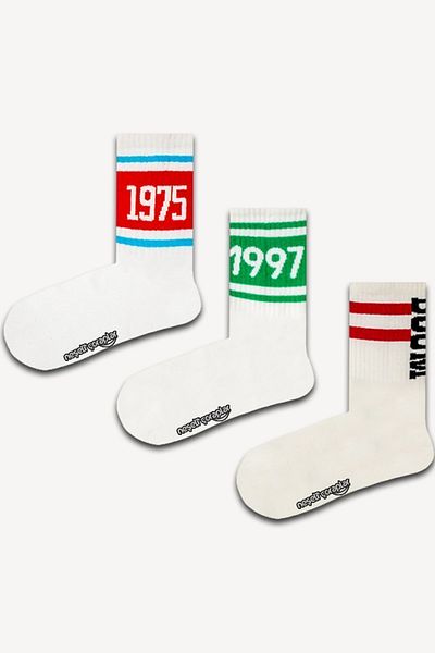 Neşeli Çoraplar Boom 3-Piece Athletic Socks Set