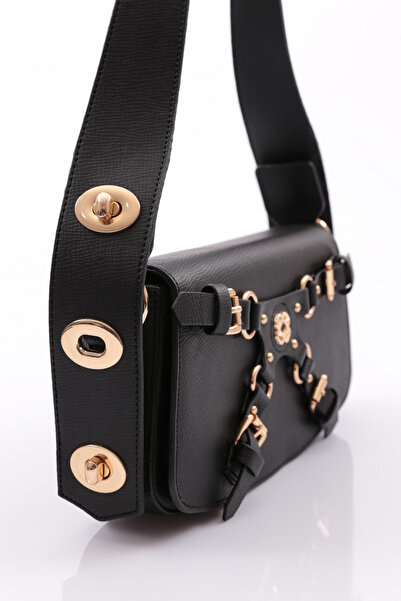 DGN Black Patterned Women's Bag - 11282328135102